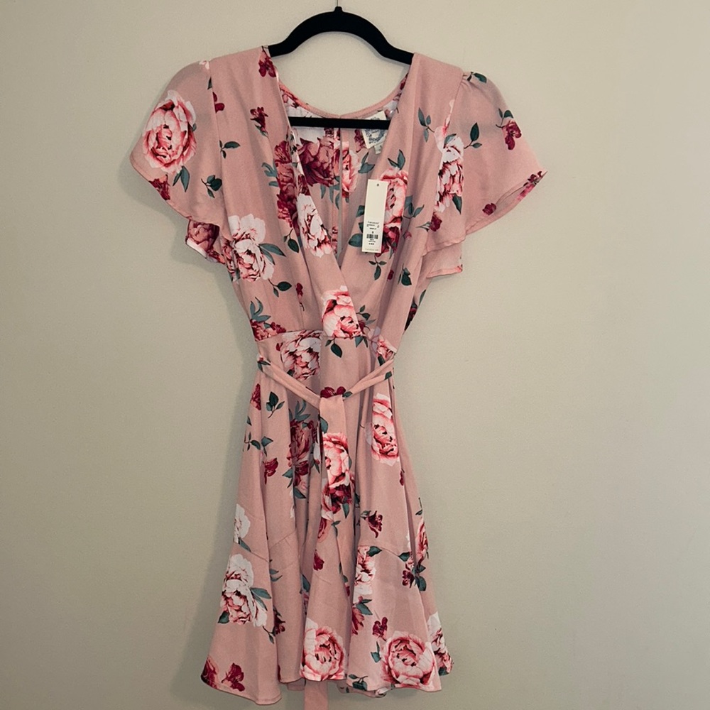 Francesca’s Pink Floral Dress